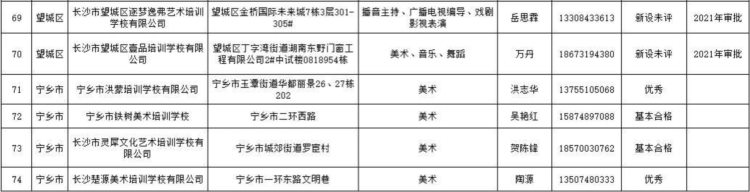 长沙公布74所合法资质艺体高考培训学校名单