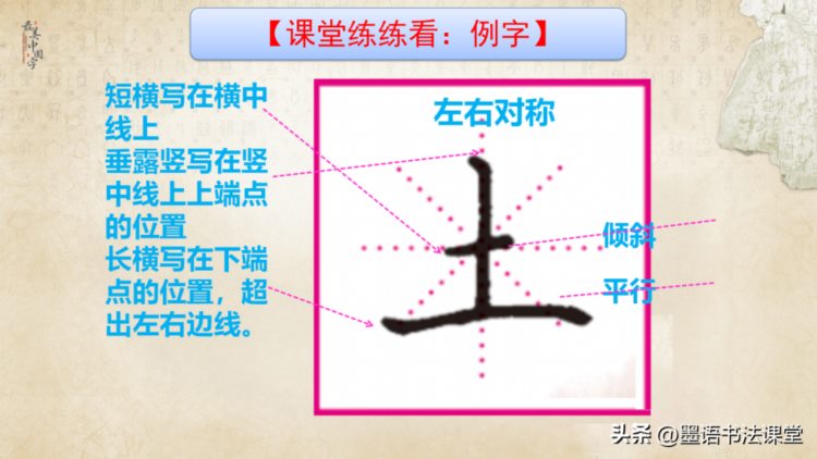 练字干货分享，硬笔书法培训教材ppt课件教案：楷书笔画 偏旁部首