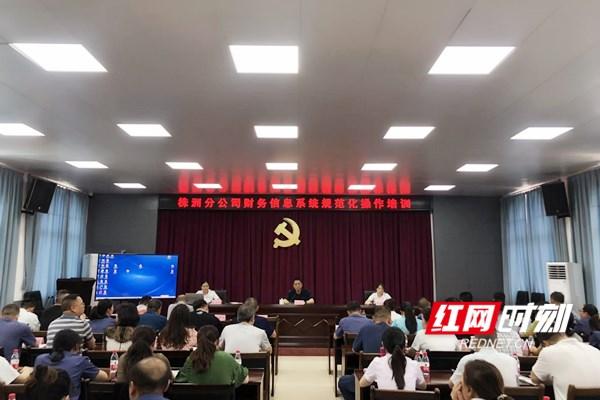 湖南高速集团株洲分公司开展财务信息系统规范化操作培训