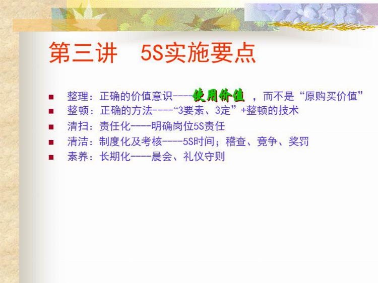 《5S培训教程》完整版分享，共34P