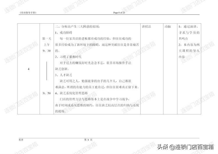 有了这份培训指导手册，从此连锁品牌开发培训课程，事半功倍