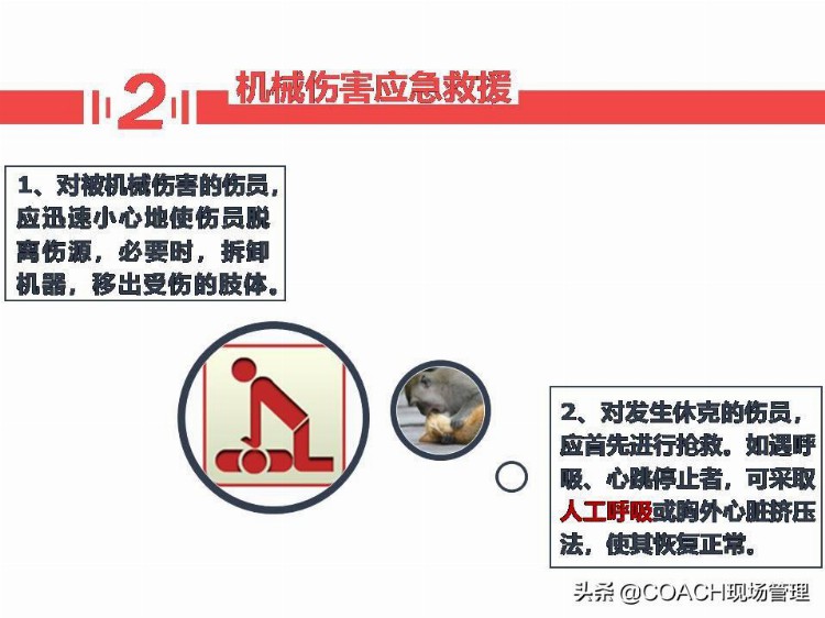 现场管理（安全）-35P PPT 应急演练及应急知识培训