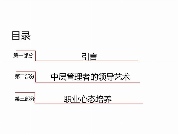 企管知识：中层管理人员领导力培养-培训资料