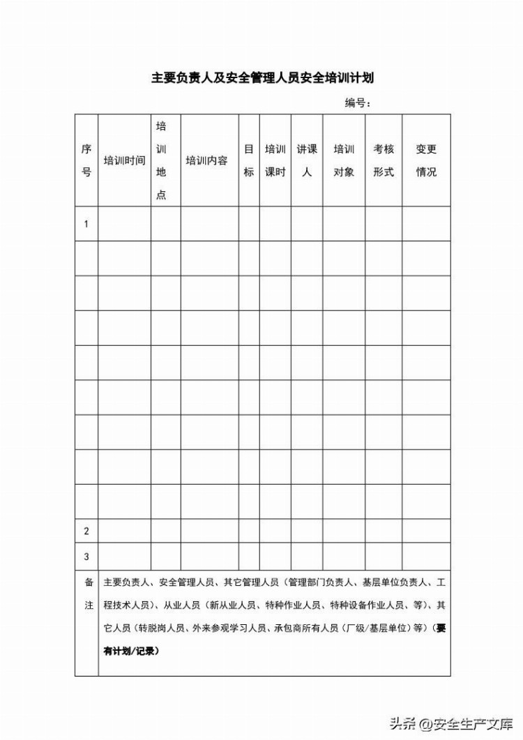 2023安全生产教育培训方案模板