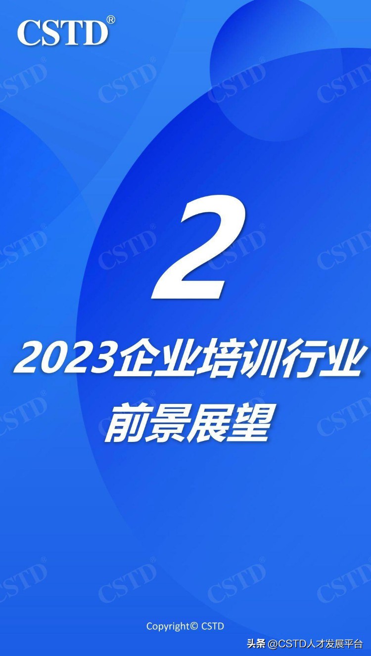 2023中国企业培训行业发展前景调研分析【CSTD年度报告】