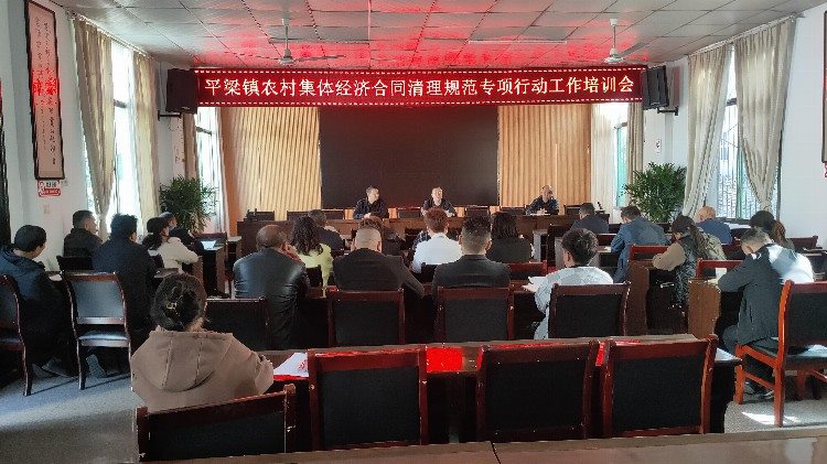 汉阴县平梁镇召开农村集体经济合同清理规范工作培训会