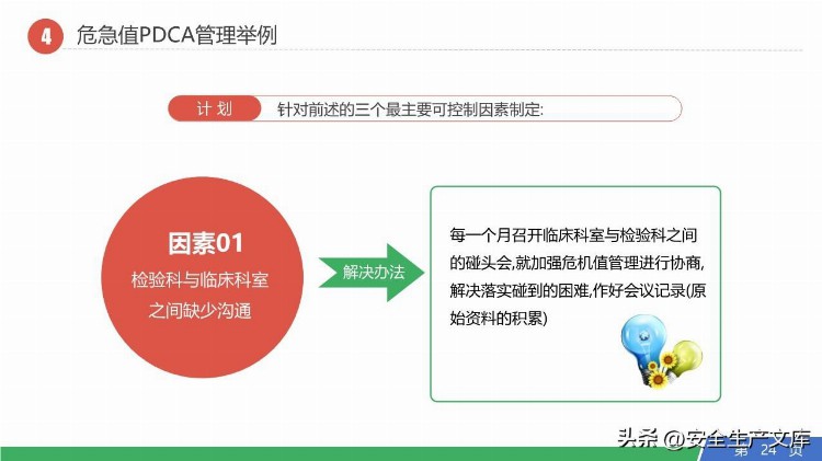 企业安全生产PDCA循环培训