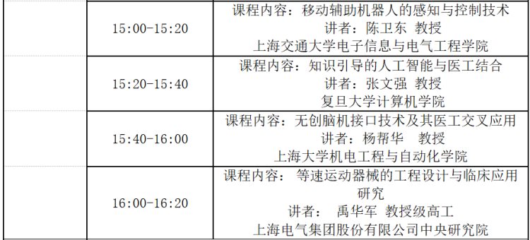 关于举办国家级继续医学教育项目“康复工程技术培训班”暨第六届沪江康复工程讲坛的通知