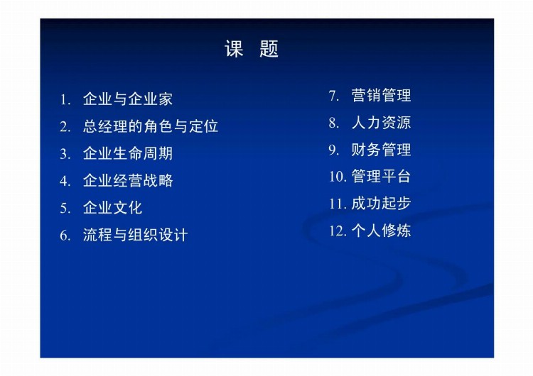 总经理全面运营管理培训教程（经营战略、个人成长、营销管理等）