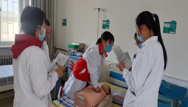 高台县罗城镇中心卫生院开展“红十字博爱周”应急救护培训活动