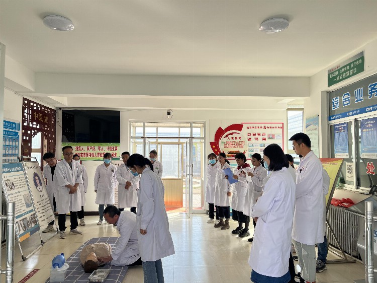 高台县罗城镇中心卫生院开展“红十字博爱周”应急救护培训活动