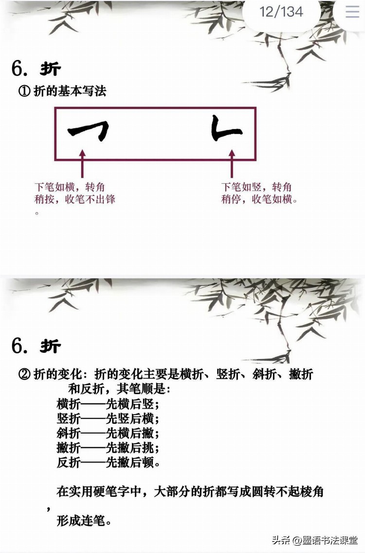 硬笔书法培训教程PPT，上课、自学都很好