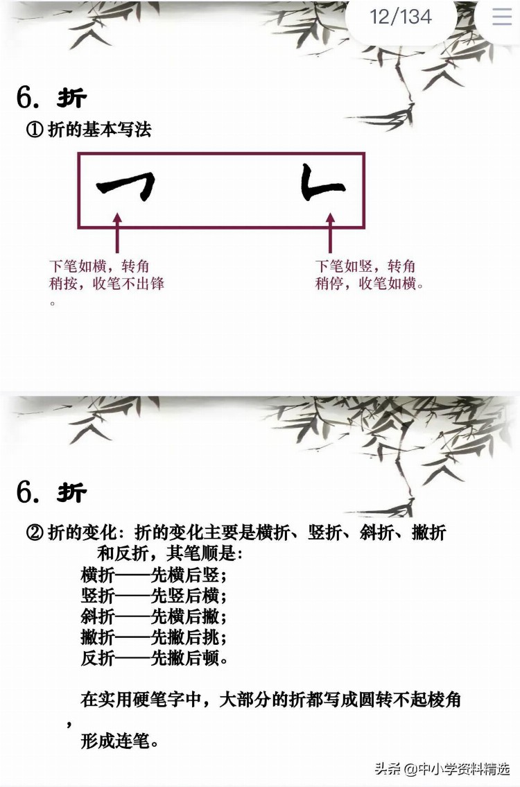 硬笔书法培训教程134页PPT