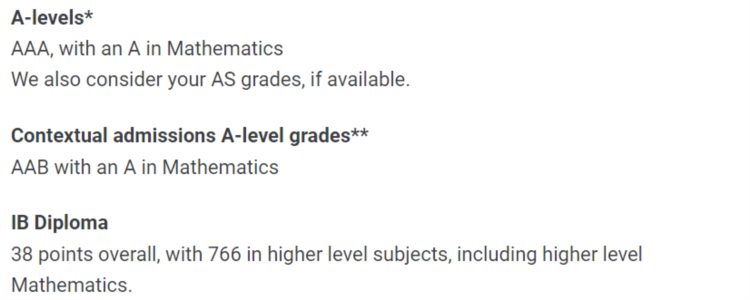 G5新专业Alevel申请要求曝光！考到AAB就能入学！