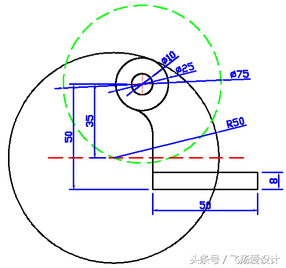 CAD图纸每日一练（附上详细画图过程）