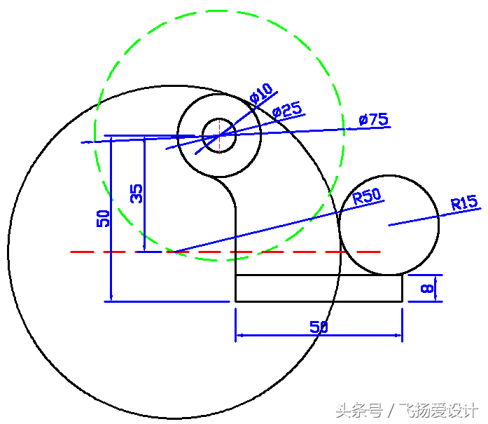 CAD图纸每日一练（附上详细画图过程）