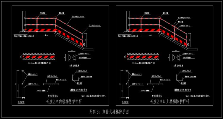 中建工地安全文明CAD标准施工图，做法详情，防护标准，图文解析