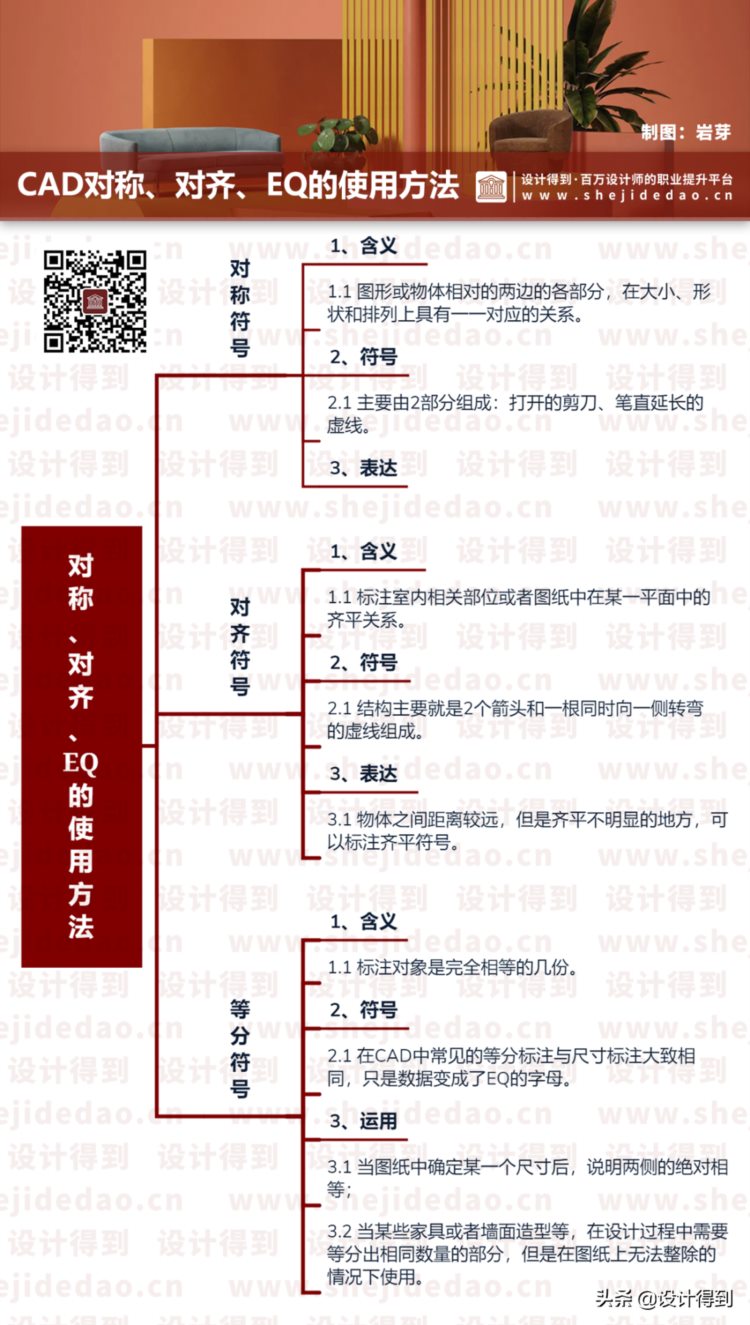 施工图怎么画-CAD对称，对齐，EQ的正确使用方法