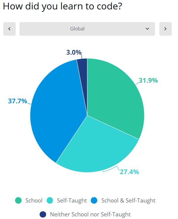 65% 的程序员竟都是自学成才？