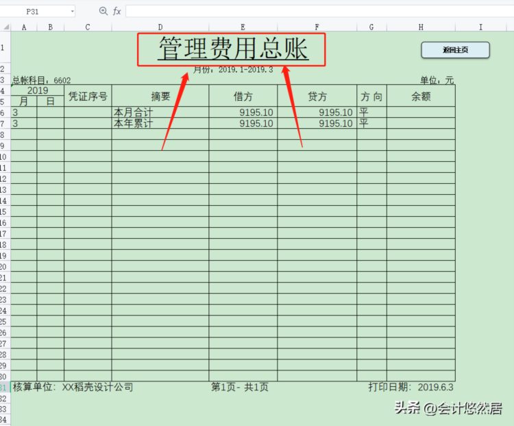 财务软件到期就别再续费了，这套可视化系统，内设公式，亲测好用