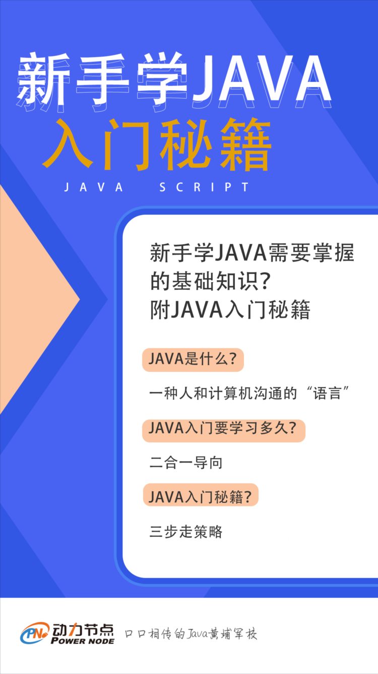 新手学Java需要掌握的基础知识？附Java入门秘籍