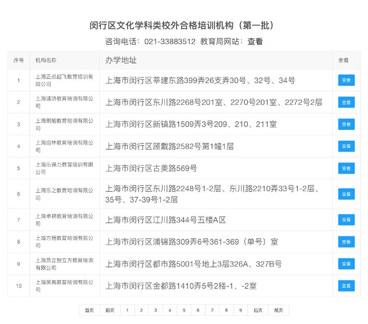 附名单！给娃报班“白名单”来了！上海公布首批900家合格的文化学科类校外培训机构名单