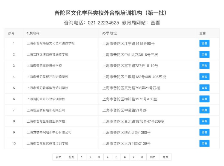 附名单！给娃报班“白名单”来了！上海公布首批900家合格的文化学科类校外培训机构名单