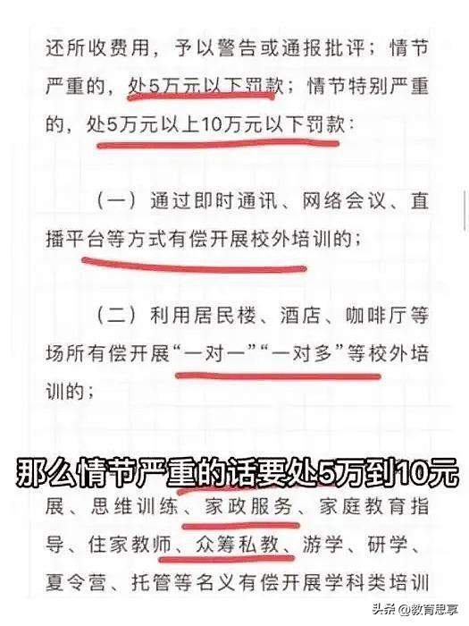 “学科培训处罚意见”出台，违规补课，或面临5万元以上罚款