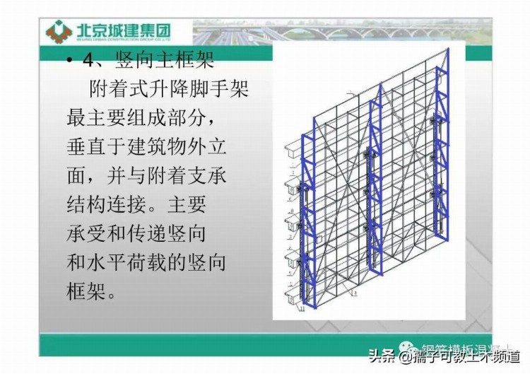 北京城建集团附着式升降脚手架培训（名词解释、架体结构）