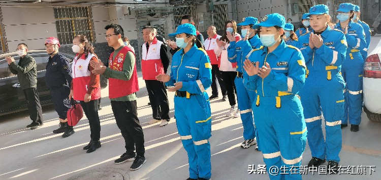 南河道社区城建物业红十字方舟救援队开展地震应急救援演练培训