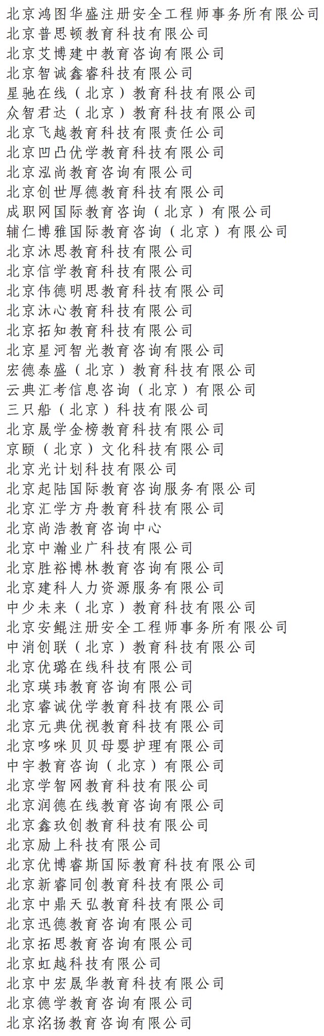 报班考证人员注意！北京朝阳区发布高风险培训机构警示名单