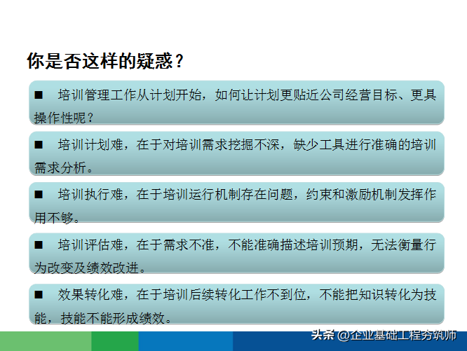 好物分享︱接地气的年度培训计划