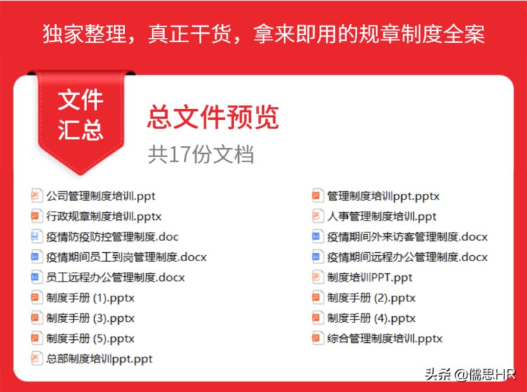 收藏！最新公司规章制度培训说明