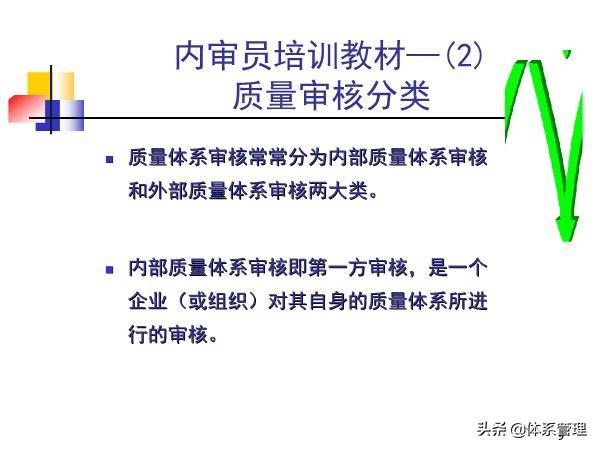 「体系管理」内审员培训教材-审核基本知识