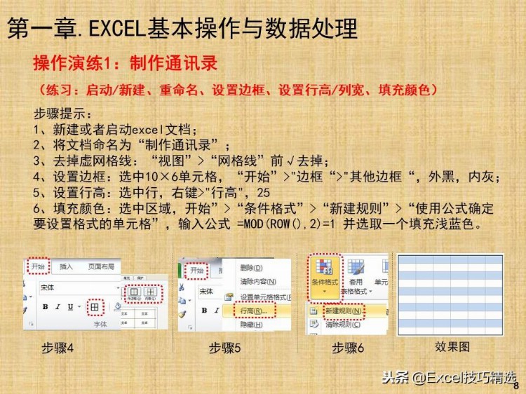 94页《Excel高效办公》新人培训PPT，图文并茂，适合小白入门