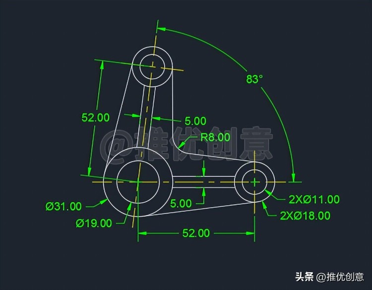 AutoCAD保姆式详细绘图教程 CAD制图 AutoCAD实战教程 工程制图