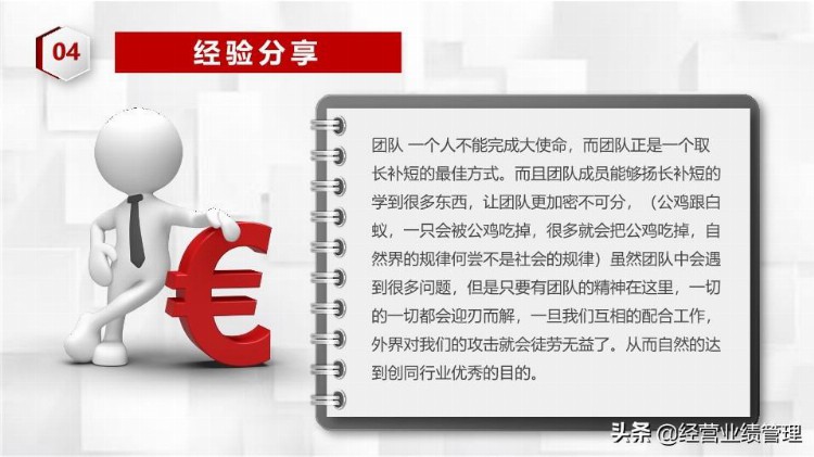 「经营业绩管理」员工培训工作经验分享个人总结PPT教材