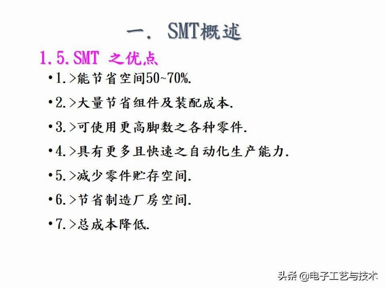 新人必看｜公司内部培训资料-SMT基础工艺知识总结