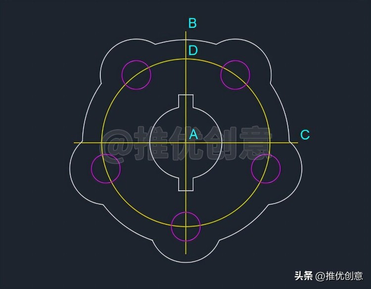 利用面域简捷高效绘图 CAD 制图 AutoCAD 实战教程 机械制图 工程制图