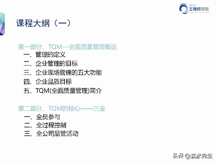 华为质量管理专家分享：140页全面质量管理TQM培训教材，专业完整