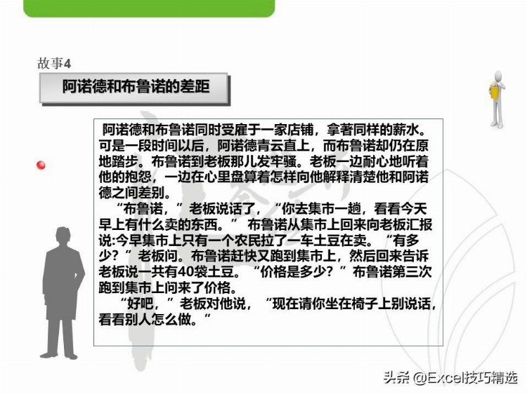 10个小故事，10个执行力要点点评，22页PPT，拿走可当培训素材