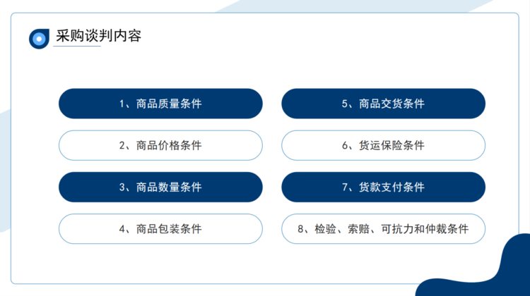 采购谈判技巧培训PPT模板，全内容教学素材，多行业通用拿来就用