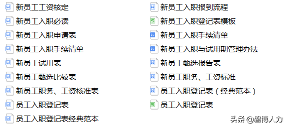 2020新员工入职培训管理手册，内附101个文件