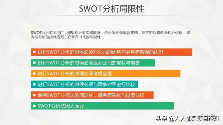 图解管理者和项目经理必备SWOT分析法及其步骤