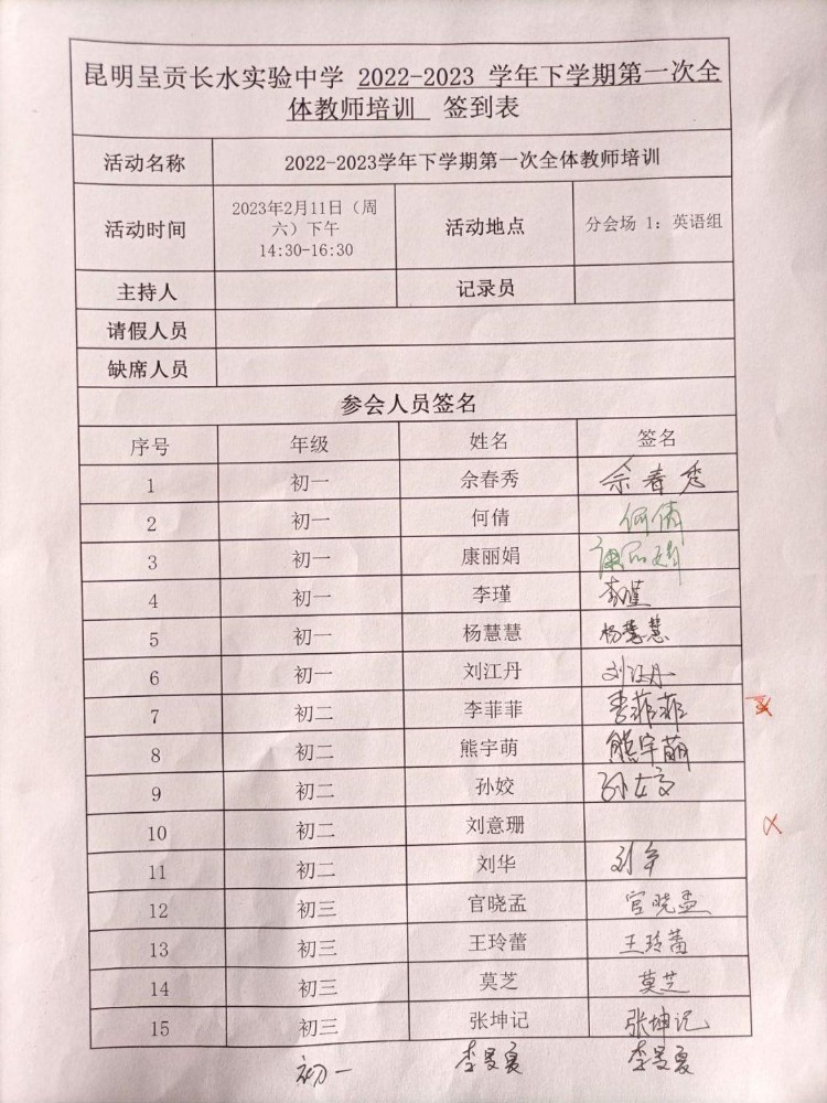 充充电，打打气，加加油——2022-2023学年度下学期全体教师培训