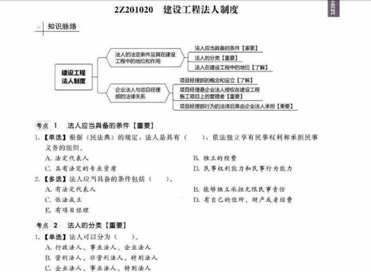 2023二建各科章节习题集