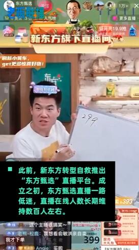 俞敏洪新策略成功？新东方在线股价暴涨近40%，主播带货时讲解英语单词和用法