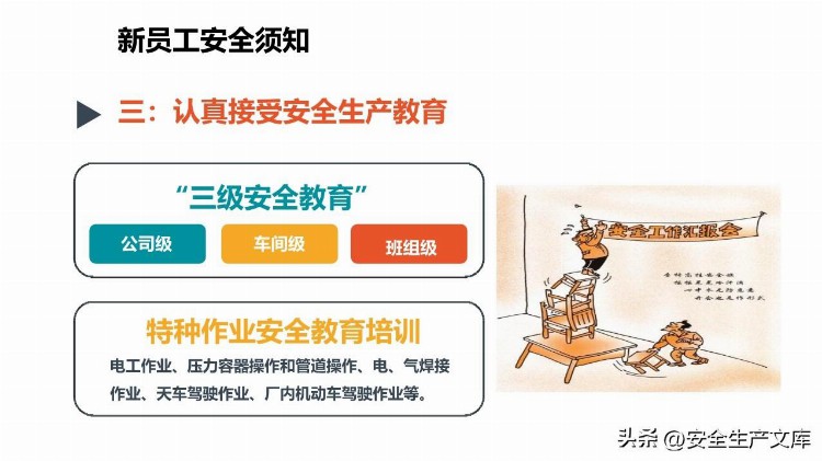 新员工反三违及安全知识培训课件PPT