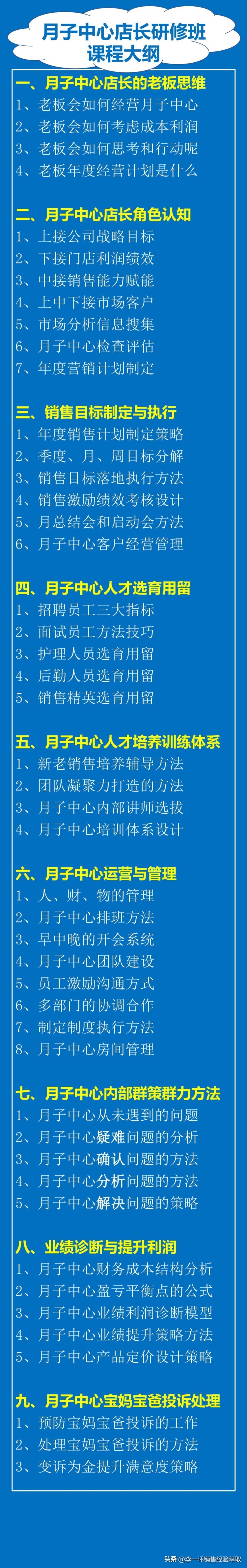 月子中心店长培训：月子中心店长工作计划与月子中心运营模式策略