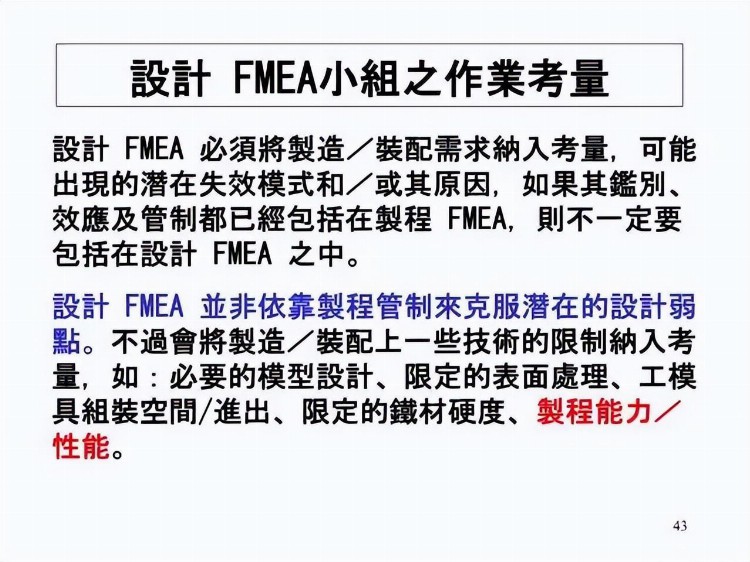 一份来自合资企业的FMEA培训教材，收了吧